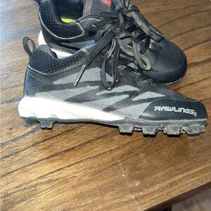 Rawlings Black and Neon Green Sports Shoes